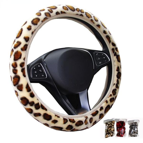 steering wheel covers fashion car cover volant plush leopard print braid on the steering-wheel funda volante 3 colors auto styling
steering wheel covers fashion car cover volant plush leopard print braid on the steering-wheel funda volante 3 colors auto styling