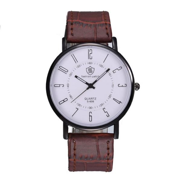 wristwatches personality fashion business men's belt watches classic digital quartz models, Slivery;brown
wristwatches personality fashion business men's belt watches classic digital quartz models, Slivery;brown