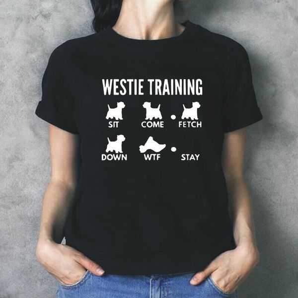 summer woman tshirts west highland white terrier t-shirt westie training short sleeve tee shirt femme casual t women women's 
summer woman tshirts west highland white terrier t-shirt westie training short sleeve tee shirt femme casual t women women's