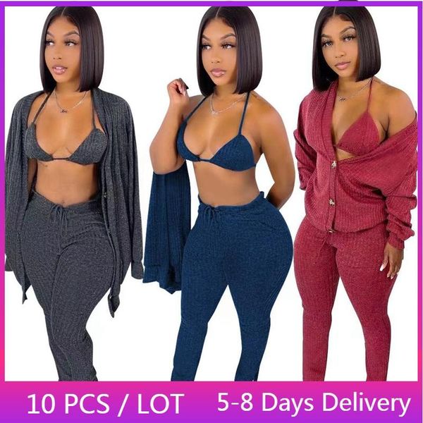 women's two piece pants bulk items wholesale lots winter ribbed tracksuit women streetwear warm 3 set bra and long cardigan skinny, White
women's two piece pants bulk items wholesale lots winter ribbed tracksuit women streetwear warm 3 set bra and long cardigan skinny, White