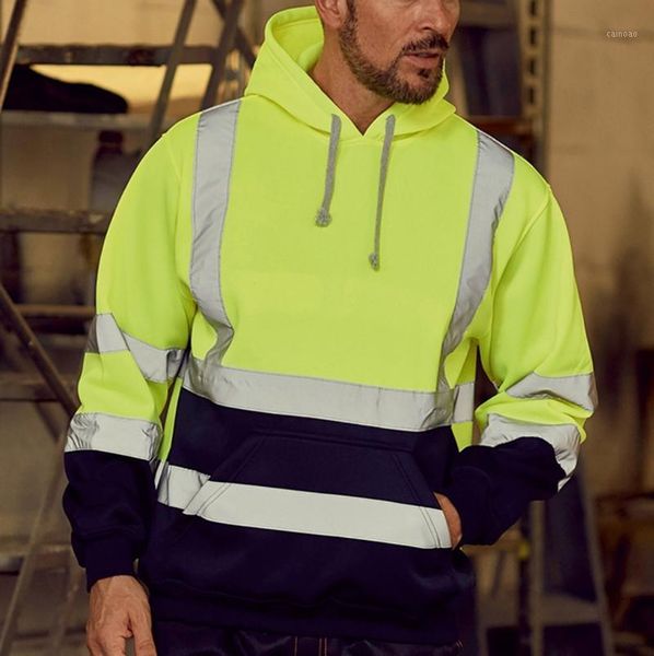 men's hoodies & sweatshirts male fashion sportswear road work high visibility pullover long sleeve hooded zipper outwear, Black
men's hoodies & sweatshirts male fashion sportswear road work high visibility pullover long sleeve hooded zipper outwear, Black