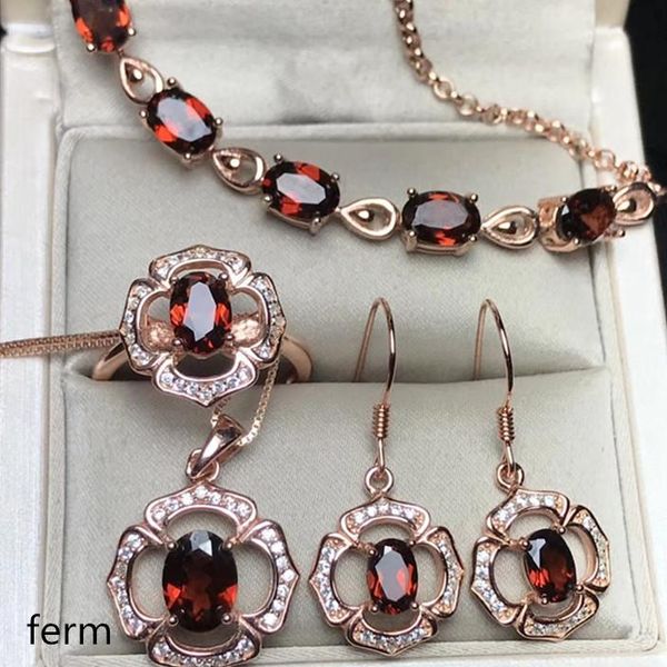 bracelet, earrings & necklace kjjeaxcmy exquisite jewelry 925 pure silver inlaid natural garnet female set rings, pendant bracelet 5 pieces, Black
bracelet, earrings & necklace kjjeaxcmy exquisite jewelry 925 pure silver inlaid natural garnet female set rings, pendant bracelet 5 pieces, Black