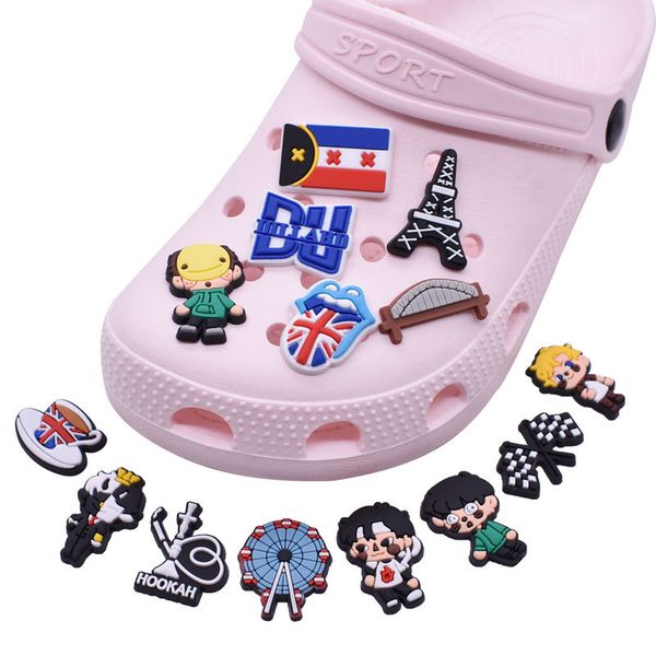 wholesale cartoon croc charms fit for clog shoes and wristband bracelet decoration kids teen adulty party gifts, White;pink
wholesale cartoon croc charms fit for clog shoes and wristband bracelet decoration kids teen adulty party gifts, White;pink
