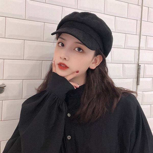 ins octagonal hat female autumn winter beret korean newsboy bud net red tide painter, Blue;gray
ins octagonal hat female autumn winter beret korean newsboy bud net red tide painter, Blue;gray