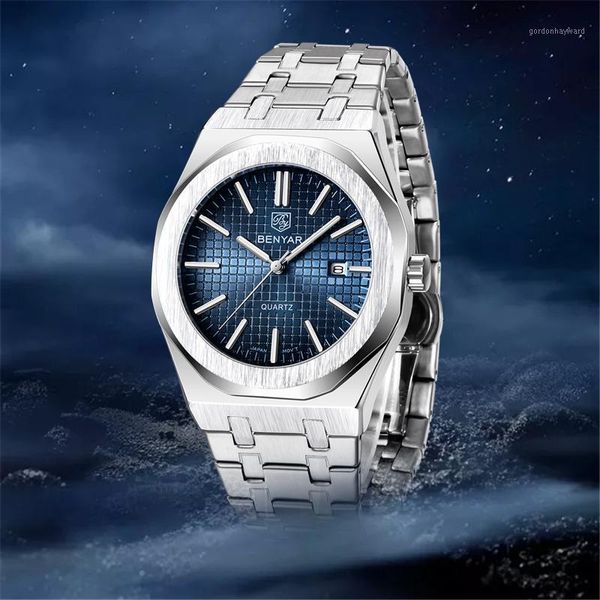 wristwatches benyar men's watches blue watch men waterproof sport fashion man montre homme automatique 5156, Slivery;brown
wristwatches benyar men's watches blue watch men waterproof sport fashion man montre homme automatique 5156, Slivery;brown