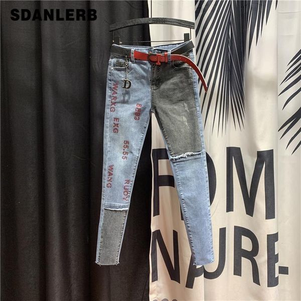 women's jeans european drilling women 2021 spring summer frayed skinny pencil pants female ripped womens jean mujer, Blue
women's jeans european drilling women 2021 spring summer frayed skinny pencil pants female ripped womens jean mujer, Blue