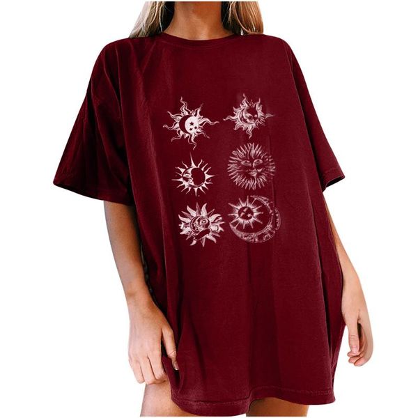 sun and moon printed tshirts loose women's vintage pattern casual short sleeve summer cool blusas mujer manga corta streetwear t-shirt, White
sun and moon printed tshirts loose women's vintage pattern casual short sleeve summer cool blusas mujer manga corta streetwear t-shirt, White