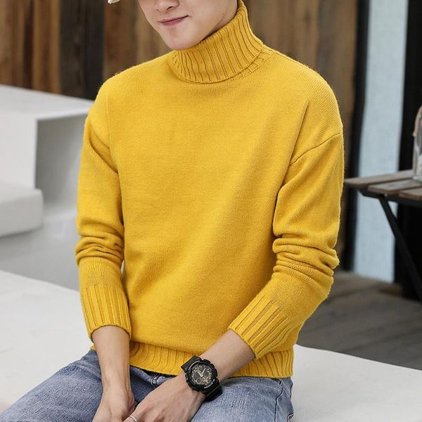 men's sweaters fa5501a 2021 autumn winter men fashion casual warm nice sweater turtleneck korean clothes, White;black
men's sweaters fa5501a 2021 autumn winter men fashion casual warm nice sweater turtleneck korean clothes, White;black