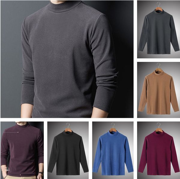 men's thermal underwear winter half high collar warm bottom shirt plus velvet sanding wool cation long sleeve autumn coat single piece, Black;white
men's thermal underwear winter half high collar warm bottom shirt plus velvet sanding wool cation long sleeve autumn coat single piece, Black;white