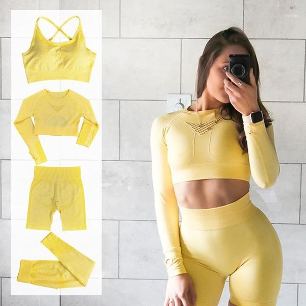 summer 2/4pcs seamless sport set women hollow out crop long sleeve yoga suit running leggings fitness sportwear outfit
summer 2/4pcs seamless sport set women hollow out crop long sleeve yoga suit running leggings fitness sportwear outfit