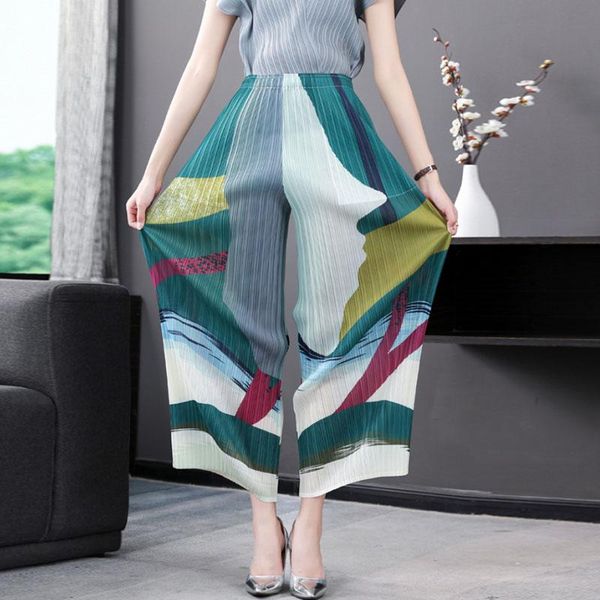 women's pants & capris superaen 2021 summer slim fashion loose print pleated straight tube wide leg casual women, Black;white
women's pants & capris superaen 2021 summer slim fashion loose print pleated straight tube wide leg casual women, Black;white