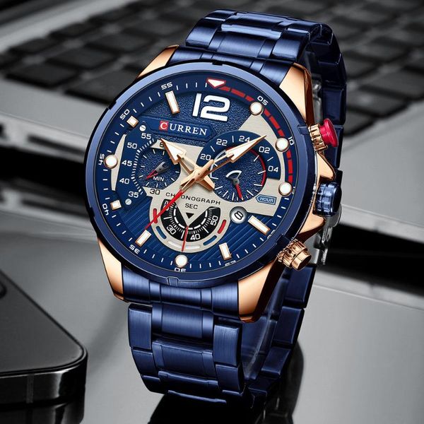 wristwatches fashion design waterproof men's stainless steel chronograph dial men watches business watch, Slivery;brown
wristwatches fashion design waterproof men's stainless steel chronograph dial men watches business watch, Slivery;brown