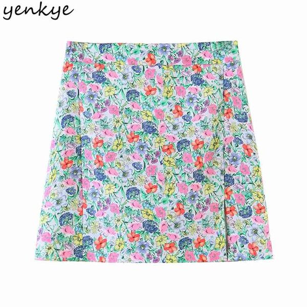 sweet women hem slits floral print skirt female back zipper high waist mini jupe femme holiday summer boho 210514, Black
sweet women hem slits floral print skirt female back zipper high waist mini jupe femme holiday summer boho 210514, Black