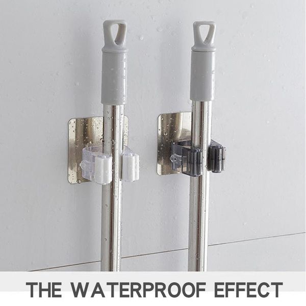 hooks & rails multi-purpose hook wall-mounted storage rack adhesive mop brush broom hanger home supplies 
hooks & rails multi-purpose hook wall-mounted storage rack adhesive mop brush broom hanger home supplies