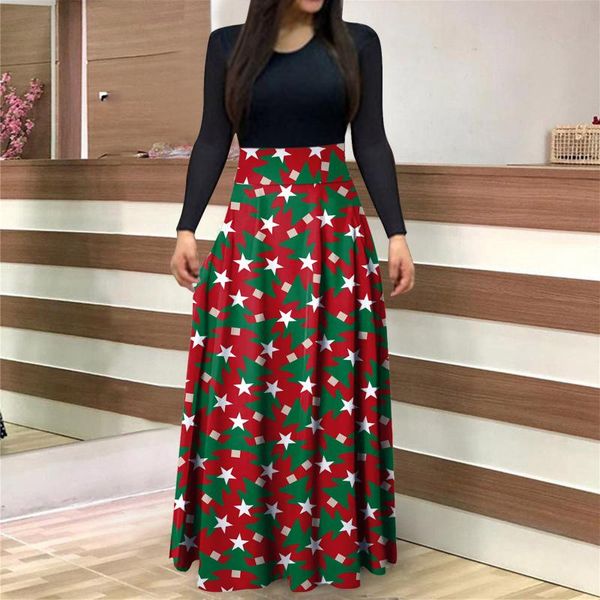 casual dresses women autumn long party christmas sleeve o neck 1950s housewife big swing maxi fall vestidos, Black;gray
casual dresses women autumn long party christmas sleeve o neck 1950s housewife big swing maxi fall vestidos, Black;gray