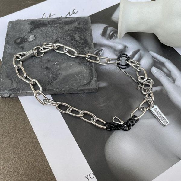 chains punk chunky chain letter square choker necklace for women girl metal geometric short link necklaces party jewelry, Silver
chains punk chunky chain letter square choker necklace for women girl metal geometric short link necklaces party jewelry, Silver