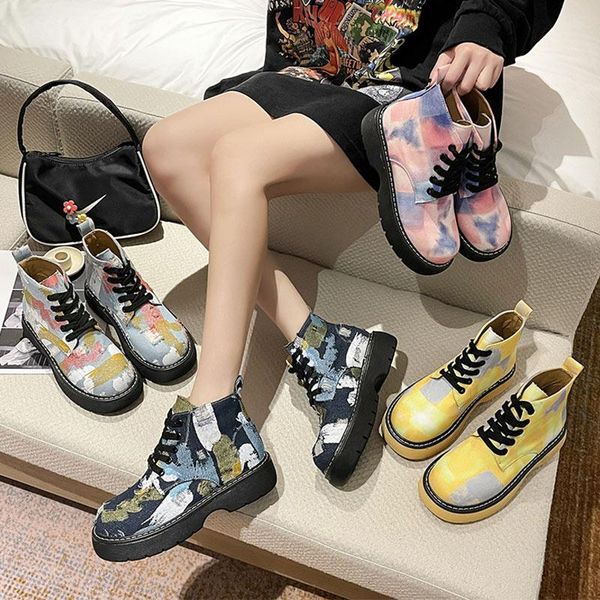 boots women's ankle female flat platform round toe lace up mixed color footwear ladies 2021 design personality shoes, Black
boots women's ankle female flat platform round toe lace up mixed color footwear ladies 2021 design personality shoes, Black