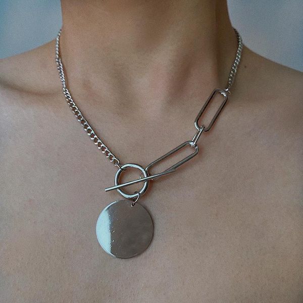 chains korean trend necklace titanium steel pendant men's chain accessories simple clavicle t-shirt, Silver
chains korean trend necklace titanium steel pendant men's chain accessories simple clavicle t-shirt, Silver
