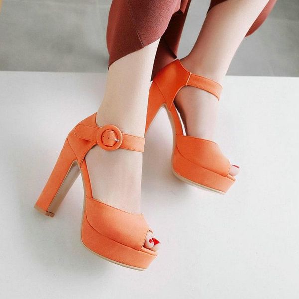 dress shoes zawsthia orange pink peep toe big buckle strap womens sandaleas de mujer platform block high heels sandals small size 33, Black
dress shoes zawsthia orange pink peep toe big buckle strap womens sandaleas de mujer platform block high heels sandals small size 33, Black