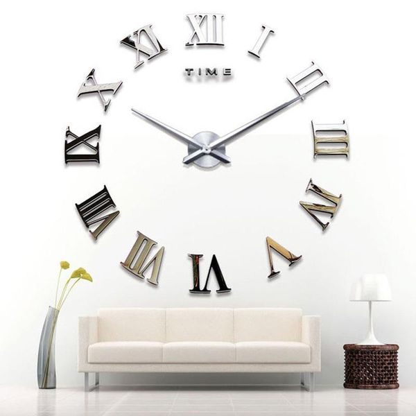 wall clocks modern 3d acrylic sticker roman numbers art diy clock parts kit for home decorations
wall clocks modern 3d acrylic sticker roman numbers art diy clock parts kit for home decorations