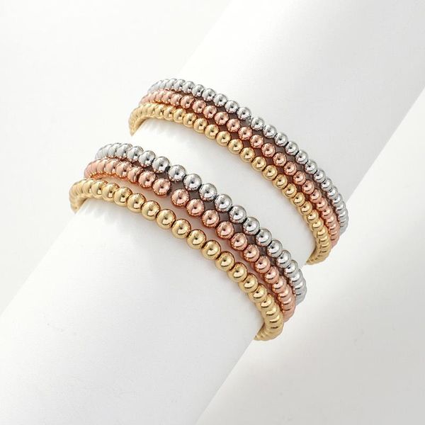 beaded, strands 3 color real gold-plated beaded bracelets metal beads elastic basic matching bracelet for women girl ins test fashion jewelr, Black
beaded, strands 3 color real gold-plated beaded bracelets metal beads elastic basic matching bracelet for women girl ins test fashion jewelr, Black
