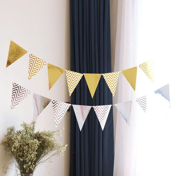 party decoration 1 set bronzing bunting paper banner happy birthday kid decorated family celebration baby shower
party decoration 1 set bronzing bunting paper banner happy birthday kid decorated family celebration baby shower