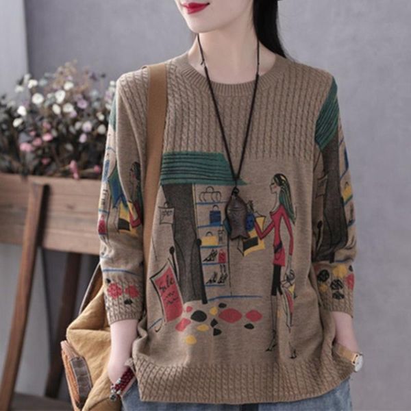 women's sweaters england fashion ladies winter knitted pullovers womens casual printed thick warm oversized jumpers, White;black
women's sweaters england fashion ladies winter knitted pullovers womens casual printed thick warm oversized jumpers, White;black