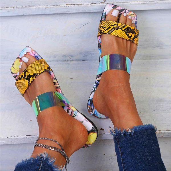 slippers women summer fashion women's snake pattern sandals classic flat shoes, Black
slippers women summer fashion women's snake pattern sandals classic flat shoes, Black