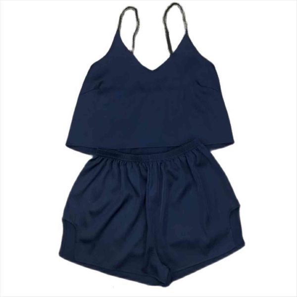 silk pajamas nightwear women sleepwear solid sleeveless spaghetti strap shorts two piece set summer comfortable cool lounge wear, Black;red
silk pajamas nightwear women sleepwear solid sleeveless spaghetti strap shorts two piece set summer comfortable cool lounge wear, Black;red