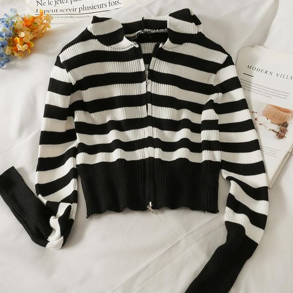 women's knits & tees vintage autumn striped cardigans 2021 japanese sweet chic crop cardigan korean hooded long sleeve kawaii sweaters, White
women's knits & tees vintage autumn striped cardigans 2021 japanese sweet chic crop cardigan korean hooded long sleeve kawaii sweaters, White