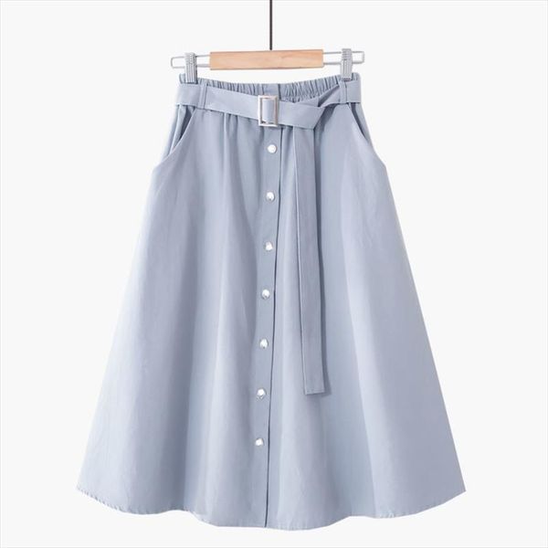 spring summer with belt korean womens skirts fashion knee length high waist pleated a line school female, Black
spring summer with belt korean womens skirts fashion knee length high waist pleated a line school female, Black