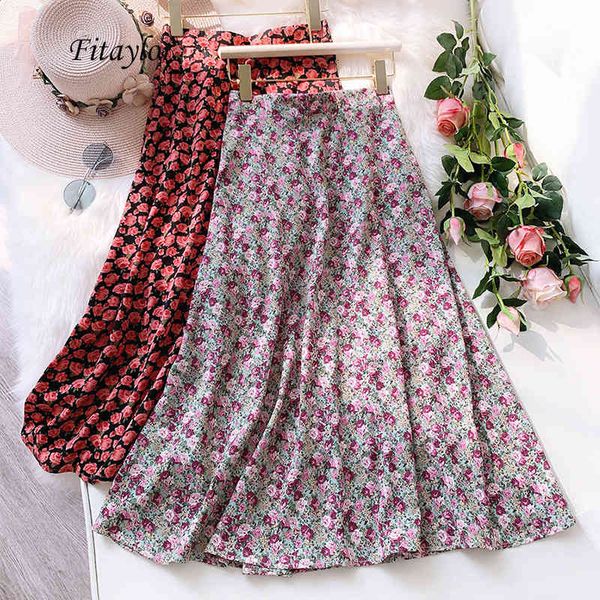 suits summer women long chiffon skirts slim high waist floral print a-line female vintage mid-calf skirt, Black
suits summer women long chiffon skirts slim high waist floral print a-line female vintage mid-calf skirt, Black