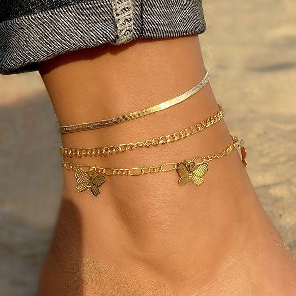 anklets sumubohemian gold butterfly chain set for women girls fashion multi-layer anklet foot ankle bracelet beach boho jewelry, Red;blue
anklets sumubohemian gold butterfly chain set for women girls fashion multi-layer anklet foot ankle bracelet beach boho jewelry, Red;blue