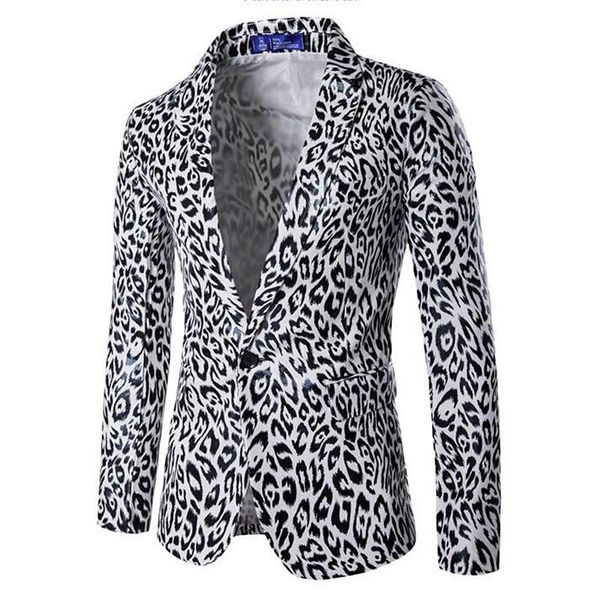 men's suits & blazers casual boutique nightclub party leopard suit / male european american style one button personalized print blazer, White;black
men's suits & blazers casual boutique nightclub party leopard suit / male european american style one button personalized print blazer, White;black