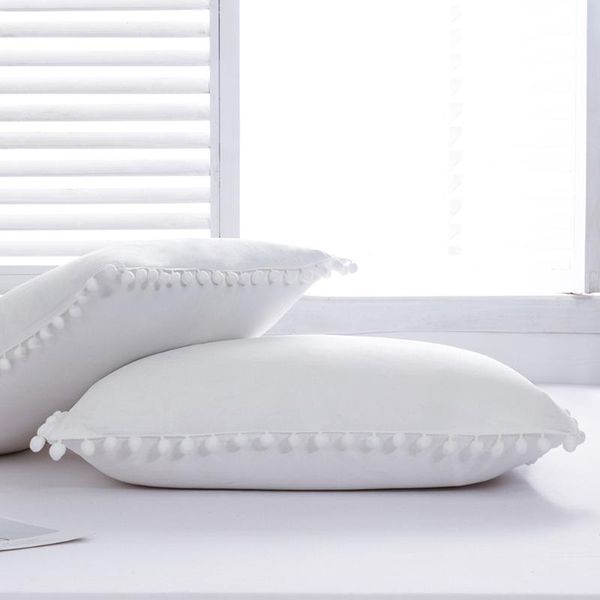 cushion/decorative pillow cilected 2pcs pompom cushions covers soft washed cotton pillowcase decorative edge ball tassel cover for home déco
cushion/decorative pillow cilected 2pcs pompom cushions covers soft washed cotton pillowcase decorative edge ball tassel cover for home déco