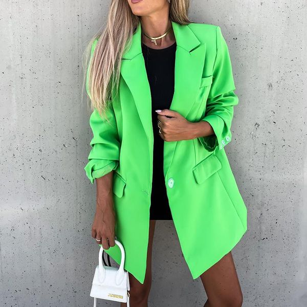 women's suits & blazers office ladies cardigan green blazer autumn 2021 long sleeve casual elegant coat turndown collar ol female midi, White;black
women's suits & blazers office ladies cardigan green blazer autumn 2021 long sleeve casual elegant coat turndown collar ol female midi, White;black