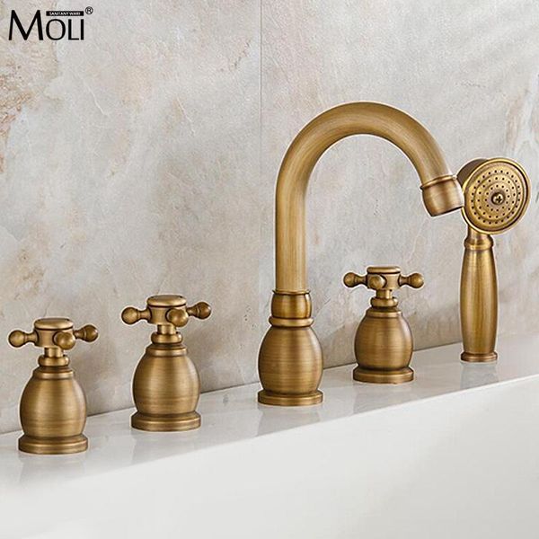 antique bronze bathtub bathroom faucet solid brass polish mixer 5 pcs set deck mount 3 handles waterfall tap ml003h shower sets
antique bronze bathtub bathroom faucet solid brass polish mixer 5 pcs set deck mount 3 handles waterfall tap ml003h shower sets