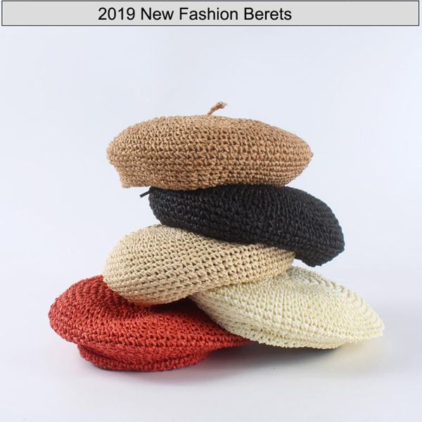 berets 2021 handmade women female straw hats for spring autumn girl flat cap knit black beret gifts woman wholesale, Blue;gray
berets 2021 handmade women female straw hats for spring autumn girl flat cap knit black beret gifts woman wholesale, Blue;gray