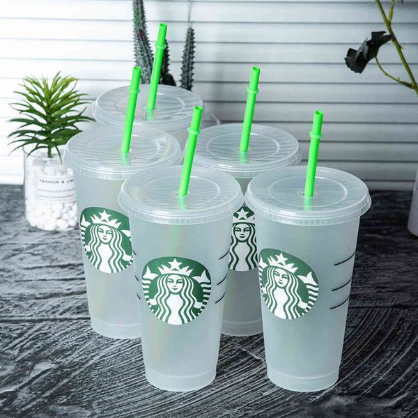 starbucks 24oz/710ml transparent tumbler with straws reusable venti frosted ice cold drink thick plastic cups for coffee cappuccino h1102
starbucks 24oz/710ml transparent tumbler with straws reusable venti frosted ice cold drink thick plastic cups for coffee cappuccino h1102