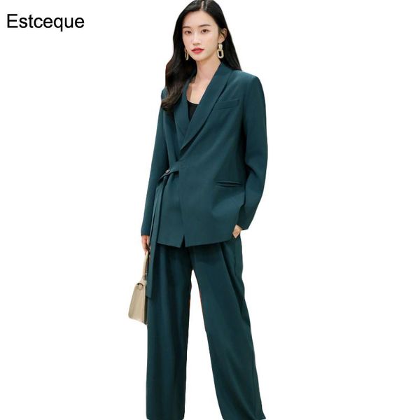 womens suits office autumn temperament korean loose wide-leg pants set black two-piece suit for woman women's two piece, White
womens suits office autumn temperament korean loose wide-leg pants set black two-piece suit for woman women's two piece, White