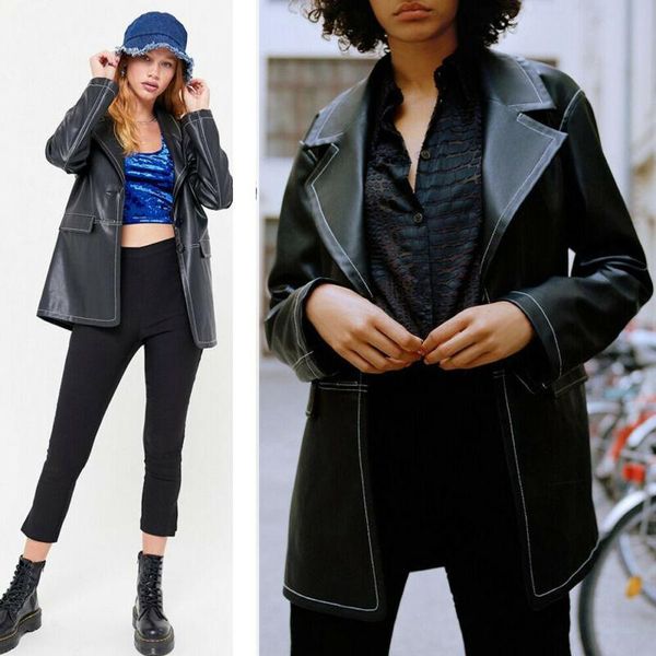 women's jackets fashion womens pu leather jacket motorcycle biker lapel coats autumn winter outerwear loose women ladies, Black;brown
women's jackets fashion womens pu leather jacket motorcycle biker lapel coats autumn winter outerwear loose women ladies, Black;brown