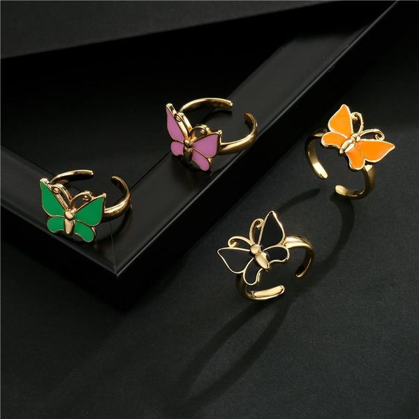 wedding rings buy 2021 fashion cute oil colourful butterfly charm finger ring for women girl gold color copper open femme bijoux gift, Slivery;golden
wedding rings buy 2021 fashion cute oil colourful butterfly charm finger ring for women girl gold color copper open femme bijoux gift, Slivery;golden