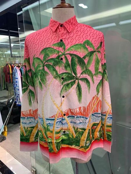 men's casual shirts w0951 fashion 2021 runway luxury european design party style clothing, White;black
men's casual shirts w0951 fashion 2021 runway luxury european design party style clothing, White;black