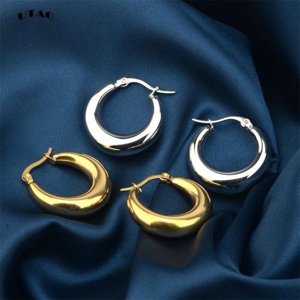 hoop & huggie utag statement stainless steel geometric earrings jewelry for women trendy metal texture 18 k golden accessories, Golden;silver
hoop & huggie utag statement stainless steel geometric earrings jewelry for women trendy metal texture 18 k golden accessories, Golden;silver