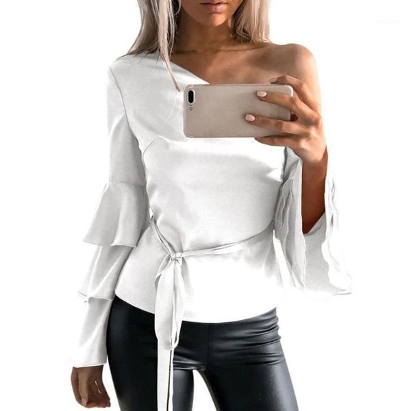 women's blouses & shirts one cold shoulder butterfly sleeve blouse autumn fashion women off long shirt loose blusas, White
women's blouses & shirts one cold shoulder butterfly sleeve blouse autumn fashion women off long shirt loose blusas, White