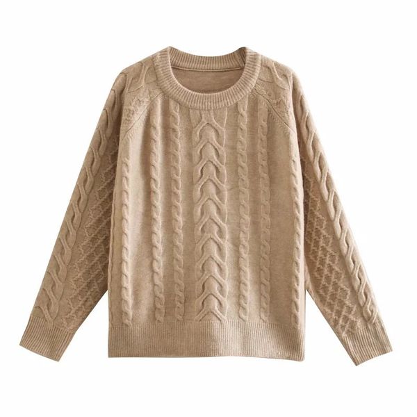 women solid color simplicity twisted flower sweater female round neck long sleeve pullover chic 210520, White
women solid color simplicity twisted flower sweater female round neck long sleeve pullover chic 210520, White
