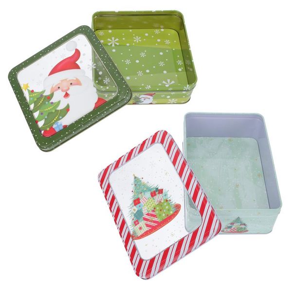 gift wrap 2pcs christmas transparent film iron box durable xmas baking packing
gift wrap 2pcs christmas transparent film iron box durable xmas baking packing