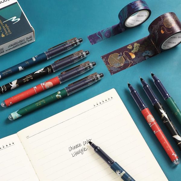 1pc random chinese style series gel pen high capacity creativity 0.5mm black ink quick drying smooth writing school supplies pens
1pc random chinese style series gel pen high capacity creativity 0.5mm black ink quick drying smooth writing school supplies pens