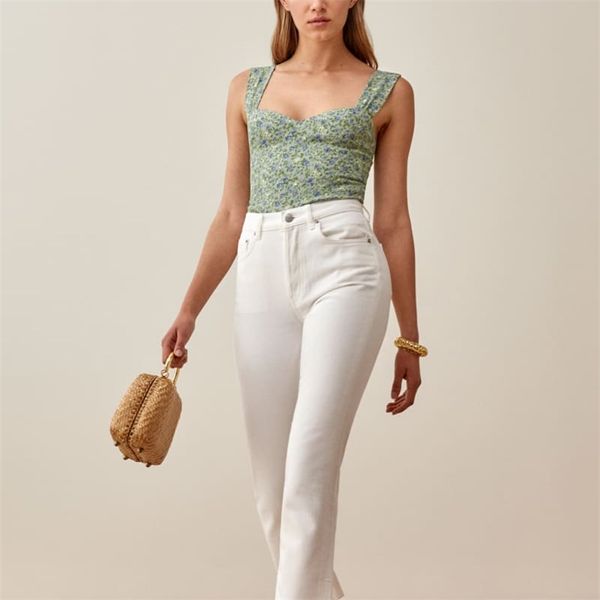 summer women's casual flower print slim camisole 210430, White;black
summer women's casual flower print slim camisole 210430, White;black