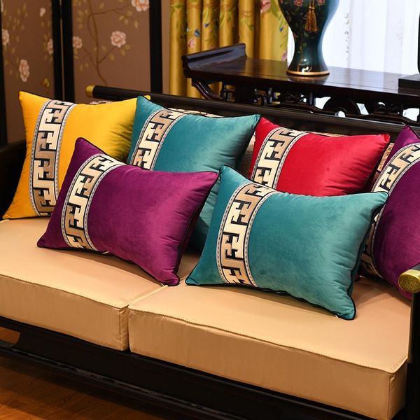 chinese style red pure color cushion cover waist pillowcase striped living room sofa decoration rose dark blue cushion/decorative pillow
chinese style red pure color cushion cover waist pillowcase striped living room sofa decoration rose dark blue cushion/decorative pillow